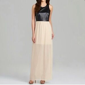 Gianni Bini Faux Leather Grace Maxi Dress